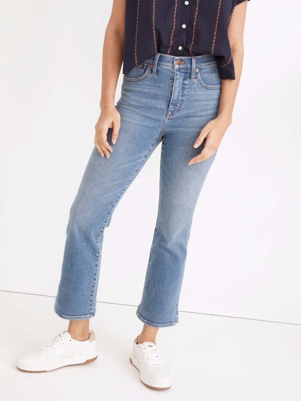 Madewell Cali Demi-Boot Jeans TENCEL Denim Edition, Dorrance Light Blue Wash, 28